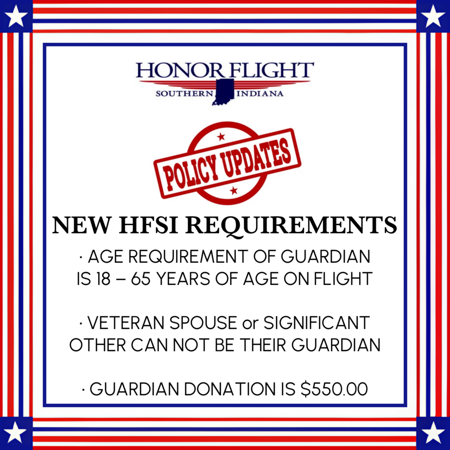 Guardian Update – Honor Flights of Southern Indiana